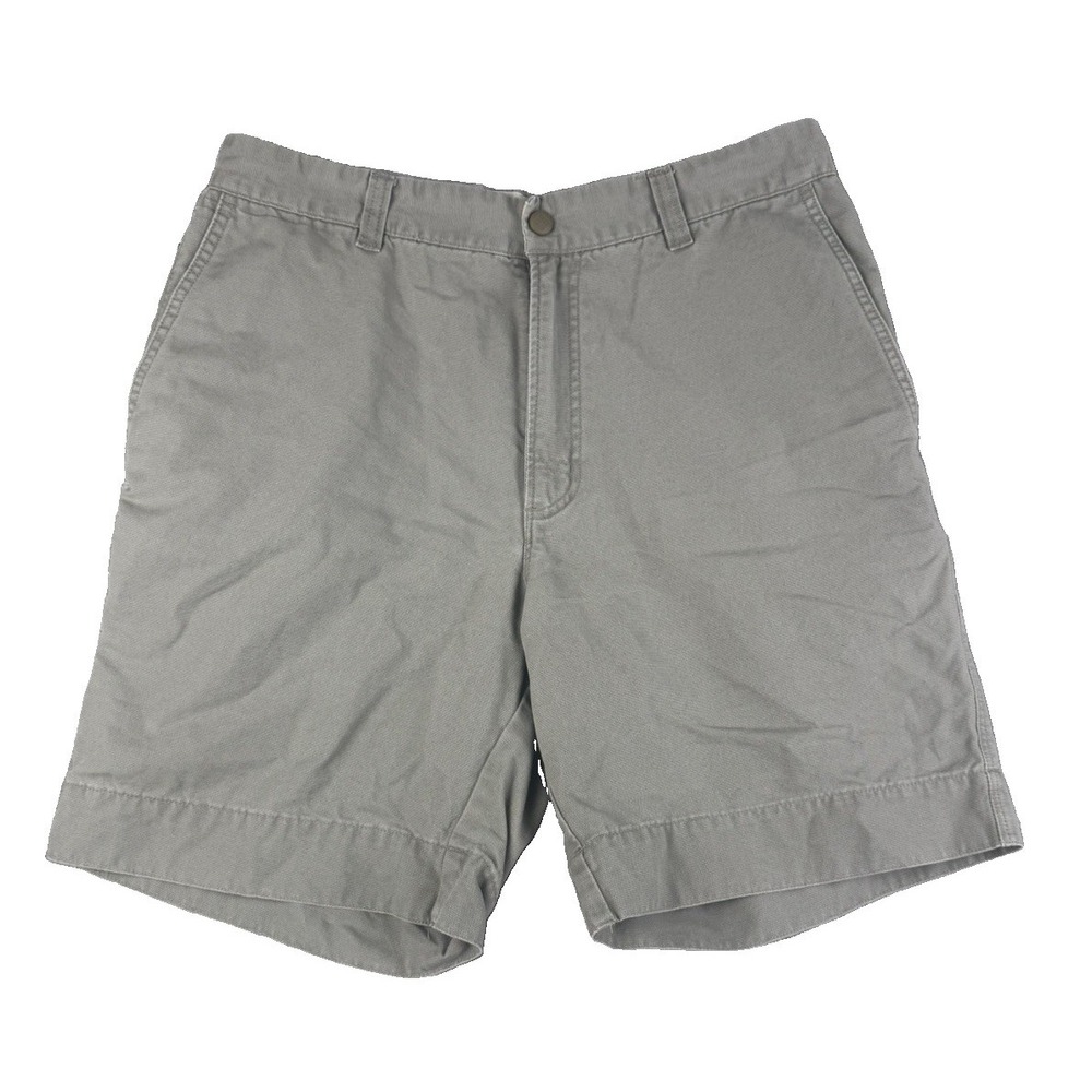Columbia Mens Shorts 32 Gray Cotton Outdoor Hiking Cargo Utility Zip Pocket